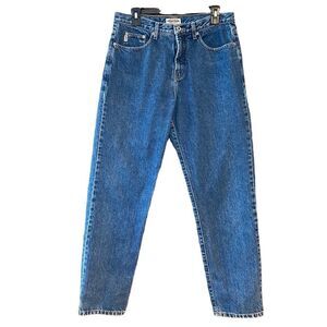 Guess Sz 32 Blue Denim Mom Jeans American Tradition Vintage Cotton Label Jeans